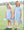 We've Got Spirit Bow Back Short Set- Light Blue Stripe
