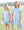 Stand Up and Holler Pleat Dress- Light Blue Stripe