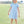 Stand Up and Holler Pleat Dress- Light Blue Stripe