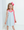 Clara Sleeveless Dress- Blue Gingham And Pink