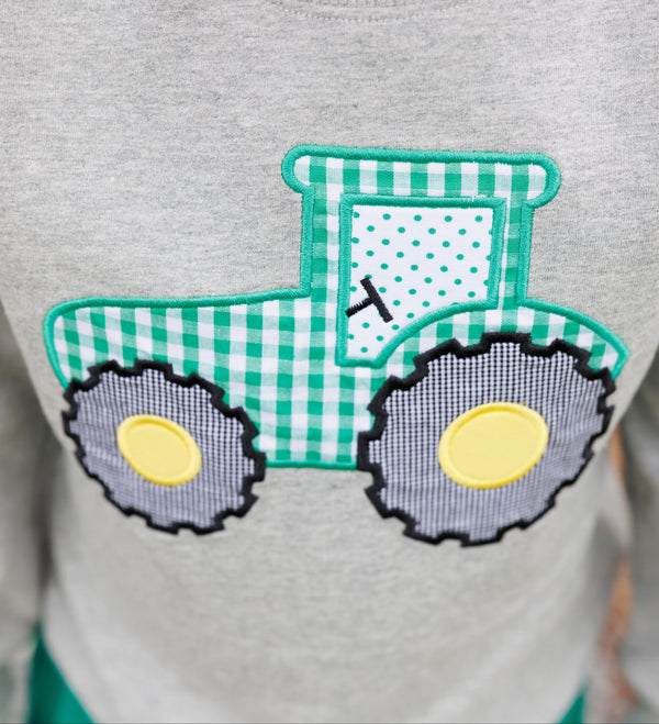 French Terry Pullover- Tractor
