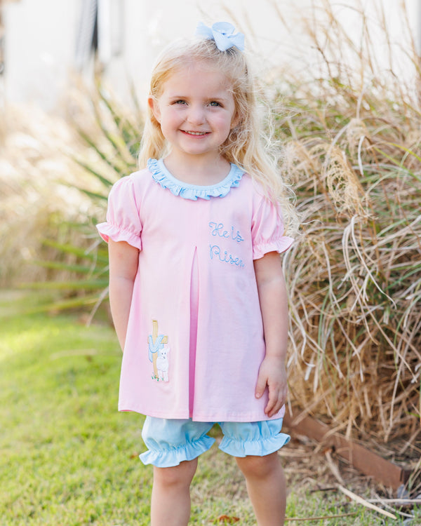 He Is Risen Pleat Bloomer Set