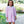 Lottie Dress - Light Pink Stripe