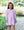 Lottie Dress - Light Pink Stripe