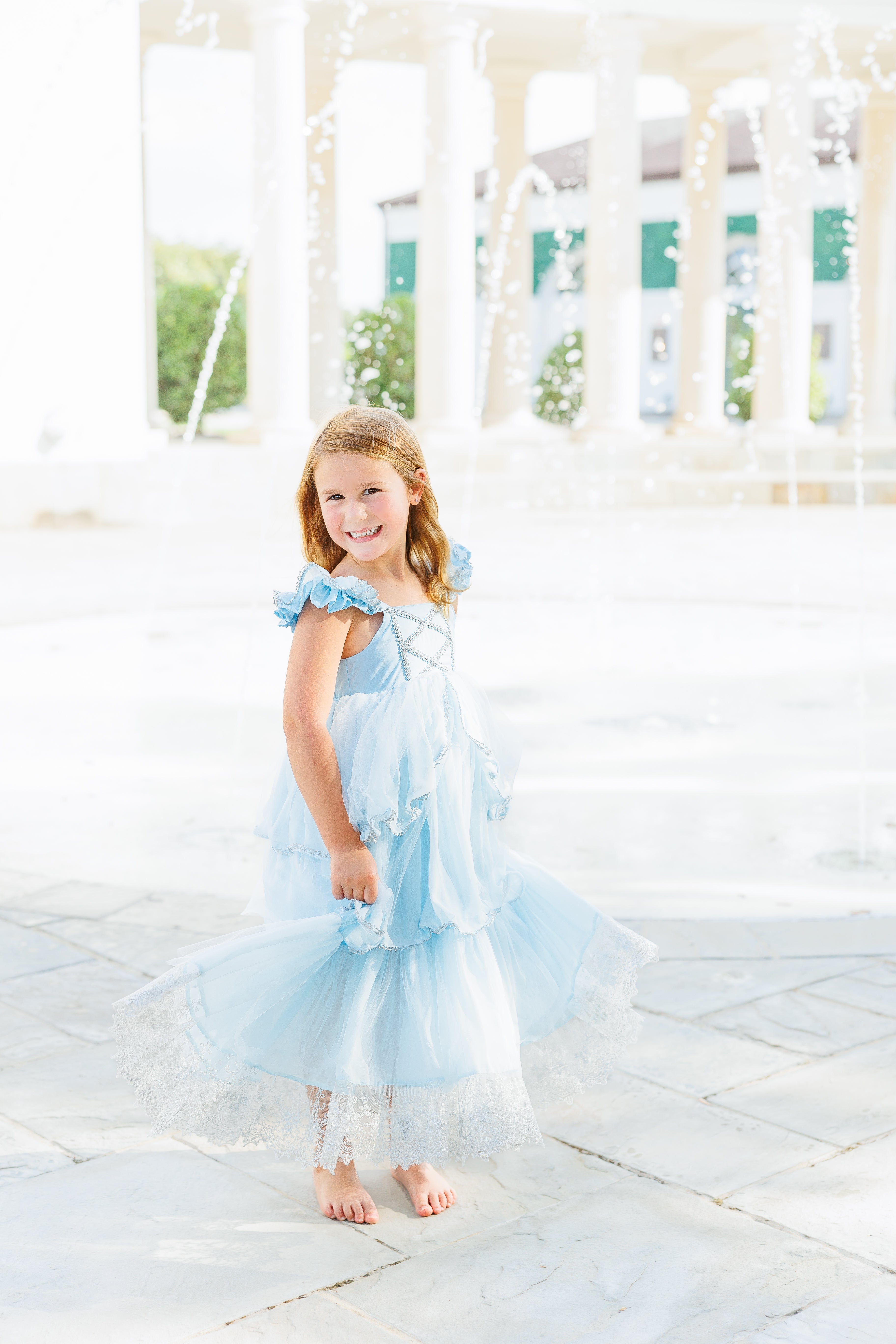Blue Princess Dress Smock Candy Blue Princess Dress Smock Candy
