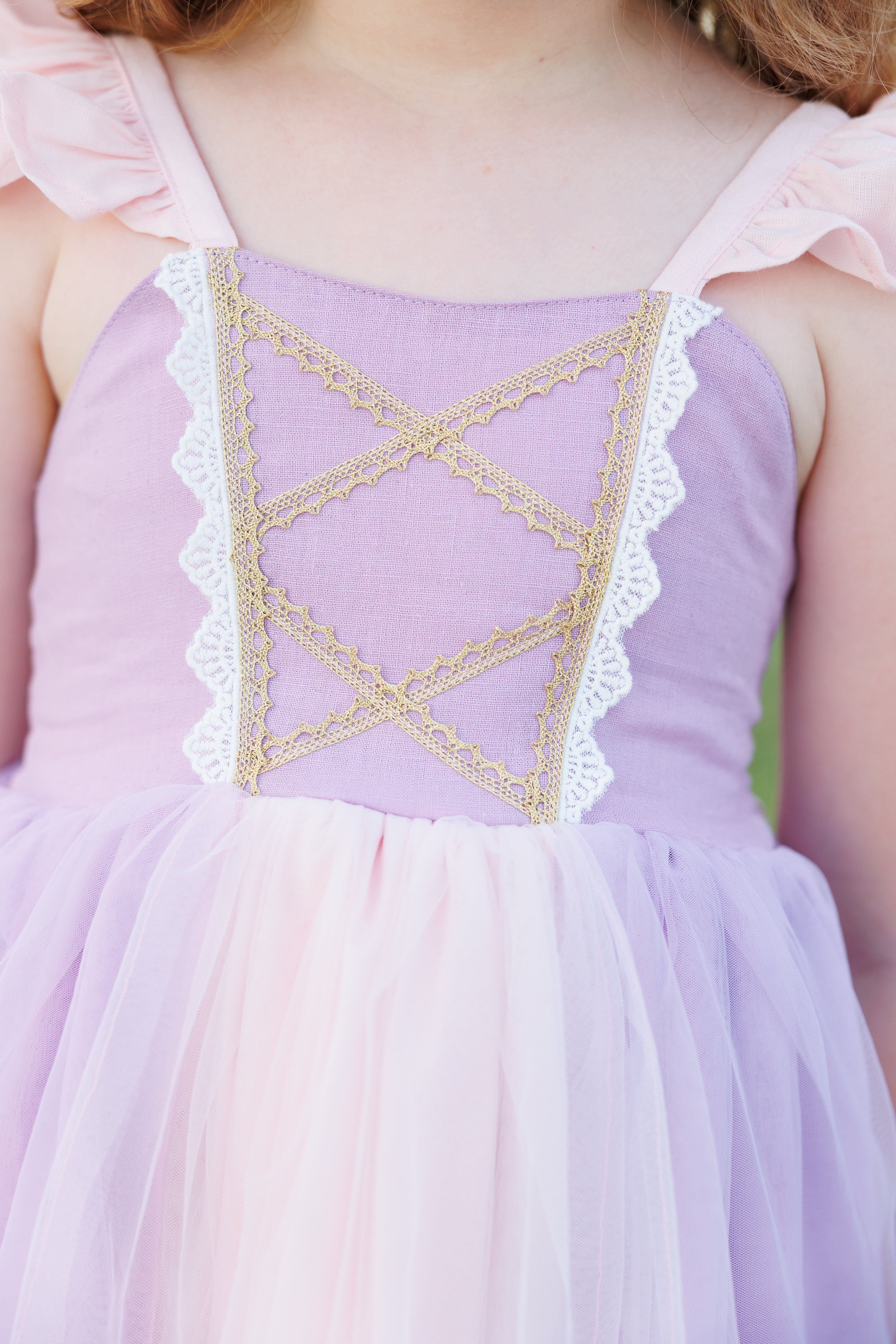 purple and pink princess dress Princess Ball Gown Straps Lilac Long Prom Dress Party Dress PG824 US8 / Purple