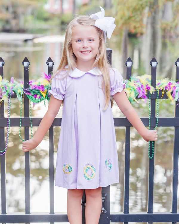 Mardi Gras Pleat Dress