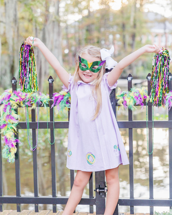 Mardi Gras Pleat Dress