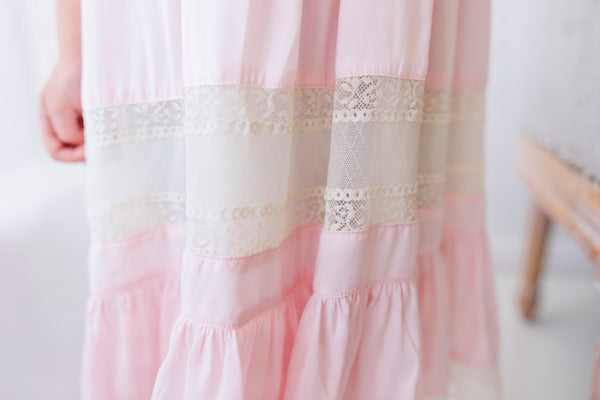 Pink/Ecru Heirloom Dress