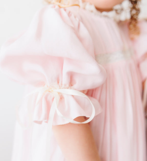Pink/Ecru Heirloom Dress