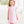 Flutter Sleeve Dress- Light Pink Stripe