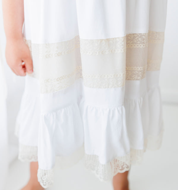 White/Ecru Heirloom Dress