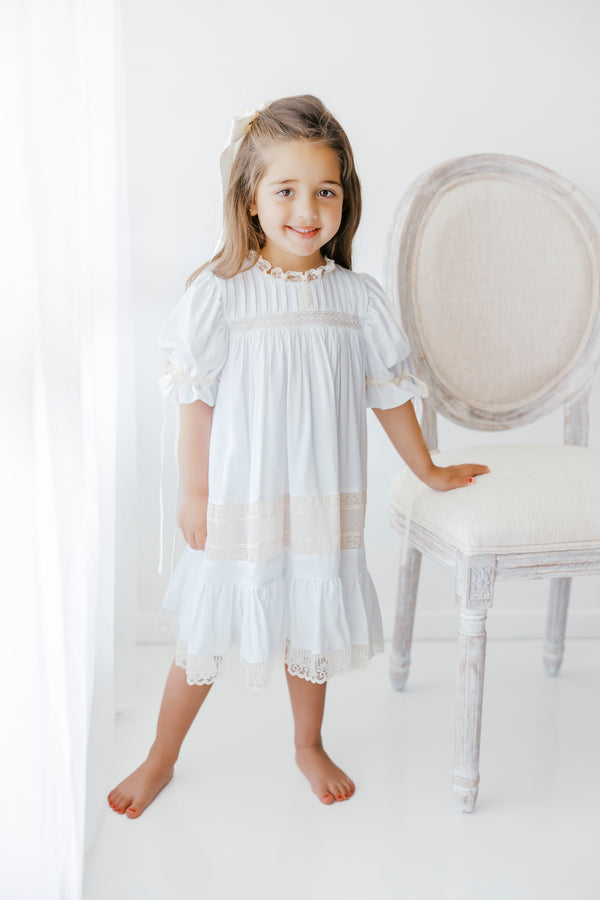 White/Ecru Heirloom Dress