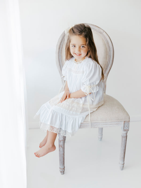 White/Ecru Heirloom Dress