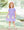 Crayon Pocket Dress-  Lavender Stripe