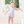 Flutter Sleeve Bubble- Lavender Stripe
