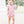 Flutter Sleeve Bubble- Light Pink Stripe
