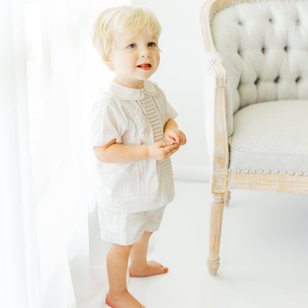Davis Short Set - White