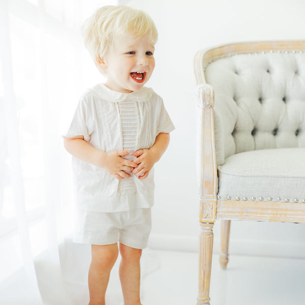 Davis Short Set - White