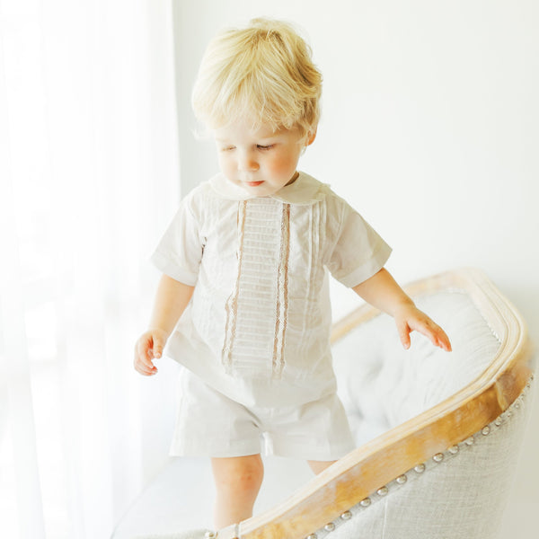 Davis Short Set - White
