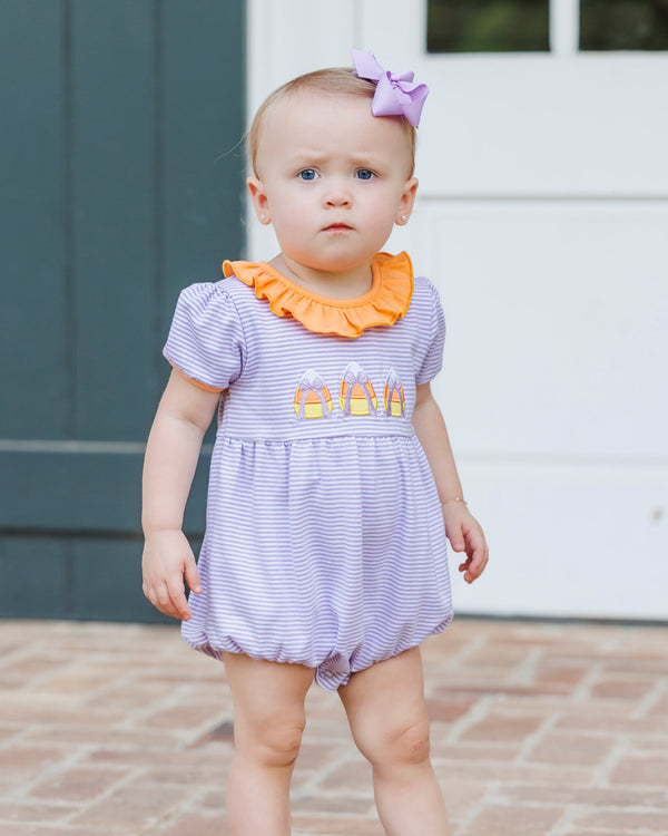 Sweet As Candy Corn Ruffle Bubble
