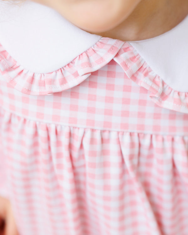 Catherine Diaper Set - Light Pink Gingham