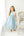Blue/Ecru Lace Sleeve Heirloom Dress