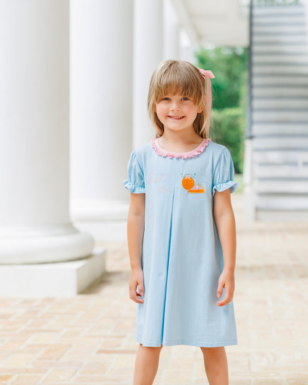 Sweet As Pumpkin Pie Pleat Dress