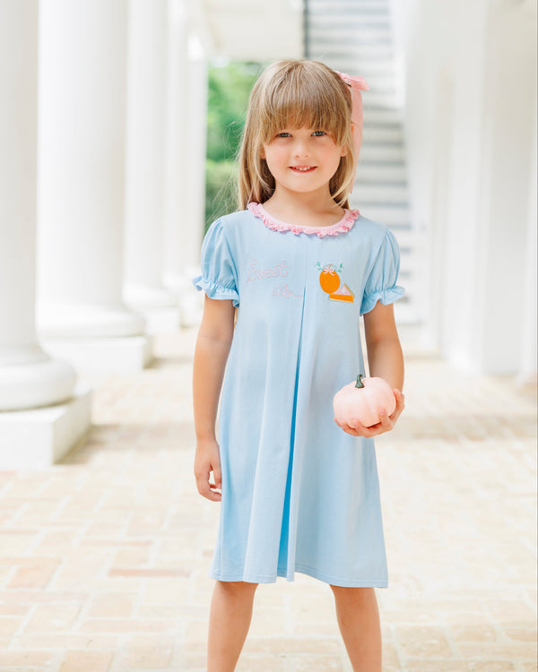 Sweet As Pumpkin Pie Pleat Dress