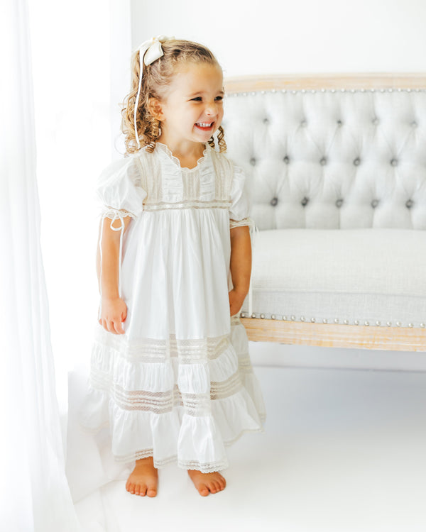 Mary Claire Dress - White