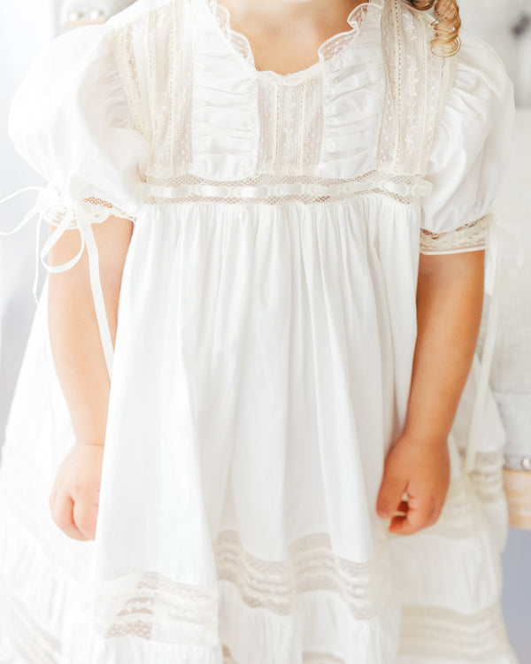 Mary Claire Dress - White