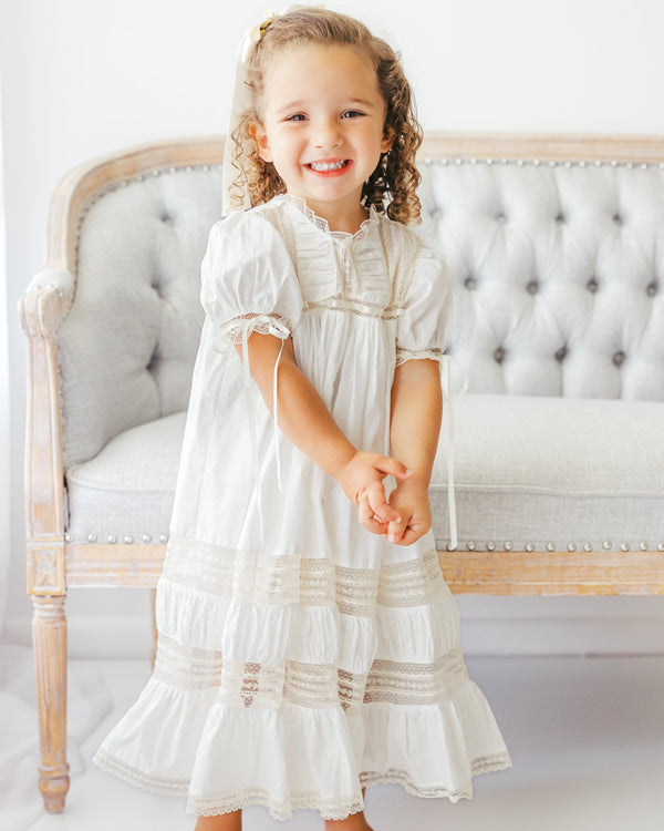 Mary Claire Dress - White
