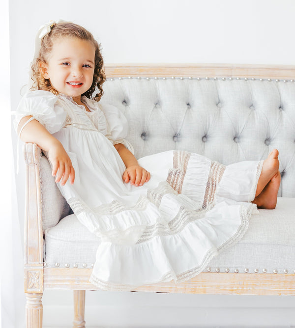 Mary Claire Dress - White