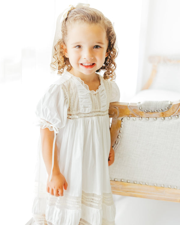 Mary Claire Dress - White