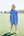 Stand Up and Holler Pleat Dress- Royal Blue Stripe