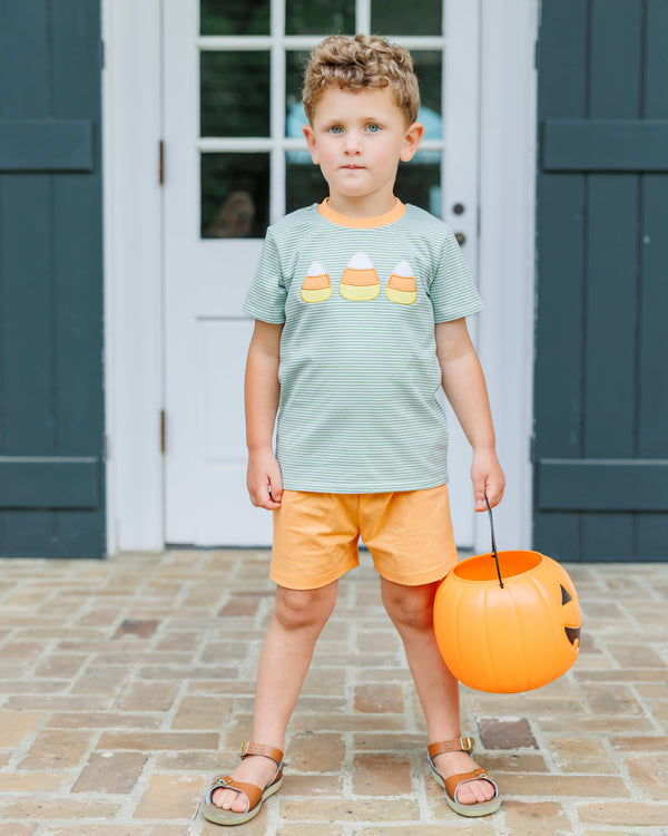 Sweet As Candy Corn Short Set
