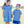 Stand Up and Holler Pleat Dress- Royal Blue Stripe