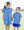 Football Trio Shirt- Royal Blue Stripe