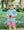 Apple Pocket Applique Short Set