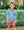 Apple Pocket Applique Short Set