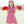 Stand Up and Holler Pleat Dress- Red Stripe