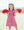 Stand Up and Holler Pleat Dress- Red Stripe