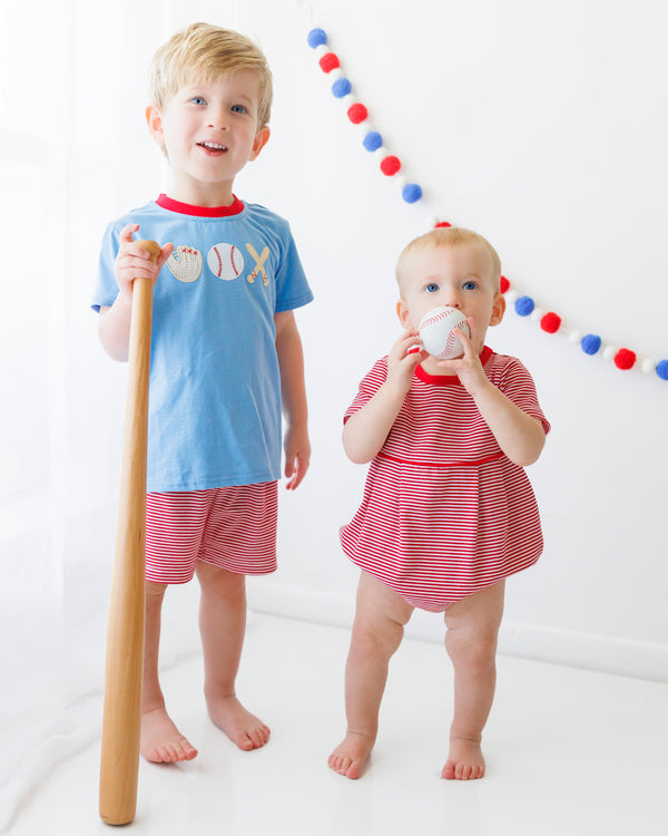 Lucas Bubble Red Stripe