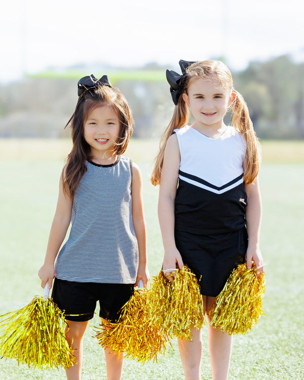 Cheer Uniform Skort Set- Black/White