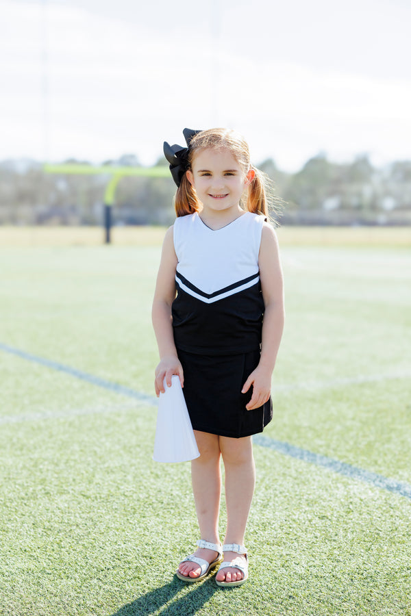 Cheer Uniform Skort Set- Black/White