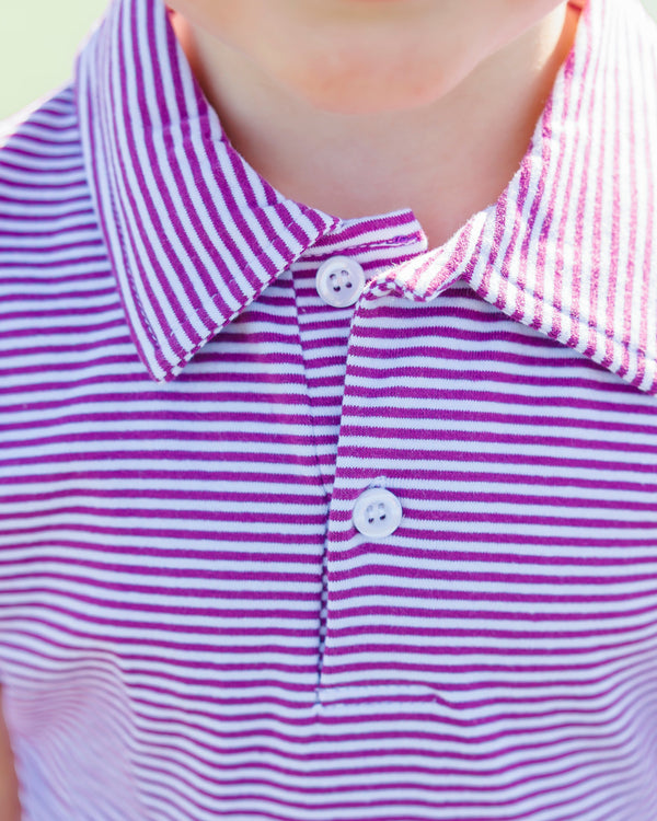 Michael Polo- Purple Stripe