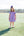 Stand Up and Holler Pleat Dress- Purple Stripe