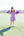 Stand Up and Holler Pleat Dress- Purple Stripe