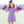 Stand Up and Holler Pleat Dress- Purple Stripe