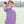 Football Trio Shirt- Purple Stripe